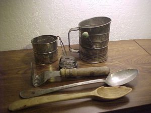 Antique copper kitchenware